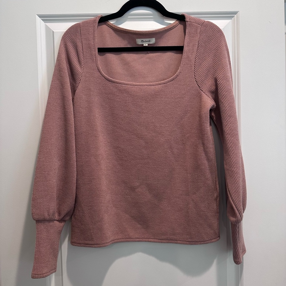 Madewell Dusty Pink Knit Top